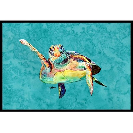Carolines Treasures Carolines Treasures 8672MAT Turtle Indoor Or Outdoor Mat - 18 x 27 in. 8672MAT